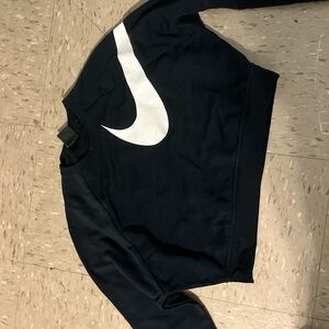 Nike Black Sweatshirt with White Swoosh